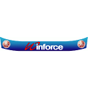 ヘルメットバイザーステッカー Winforcce ブルー(win-bu)(2)
