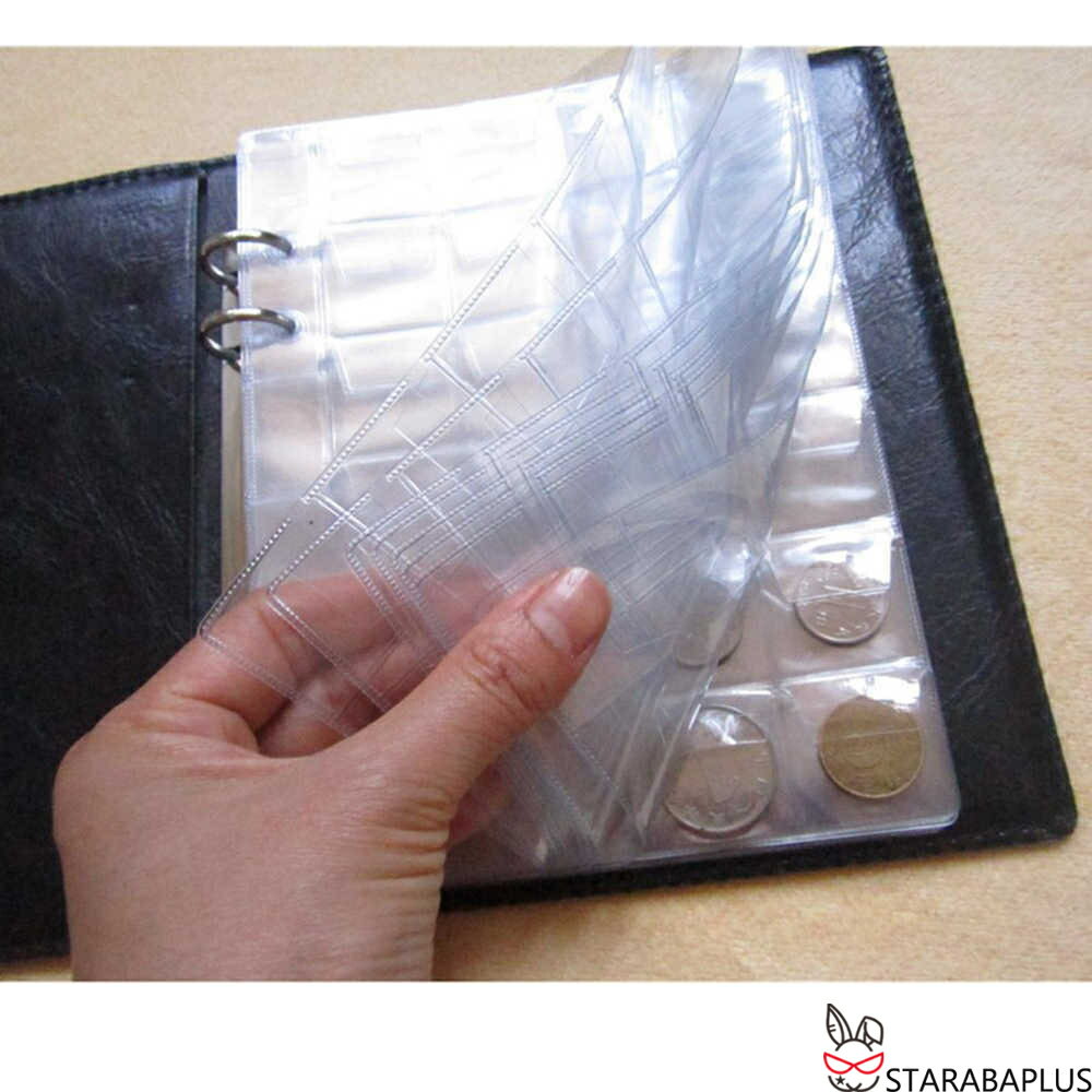 「最大ポイント20倍」コインアルバム ホルダー 480枚 コイン収集 コレクション 記念硬貨収集 記念コイン 収納 保存用 お金 ポケット 古銭 令和 メダル 貨幣 黒 茶 コイン アルバム 送料無料