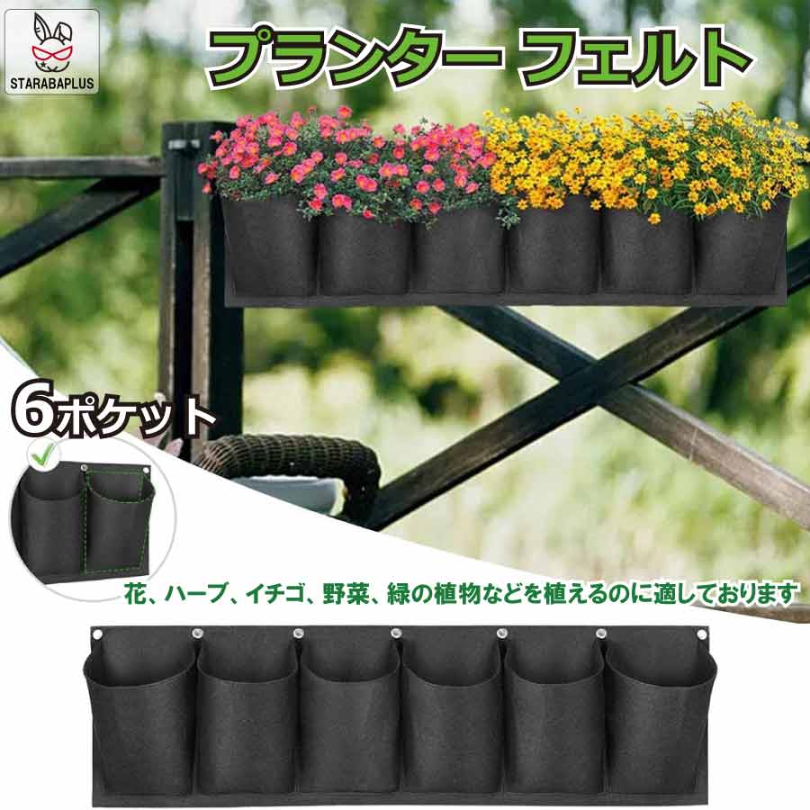 Rakuten - 【6/4〜全品ポイント10倍！】栽培ポット フェルト 吊下げ 苗 栽培 菜園 プランター 屋内 植物 観葉植物 育てる プレゼント 送料無料