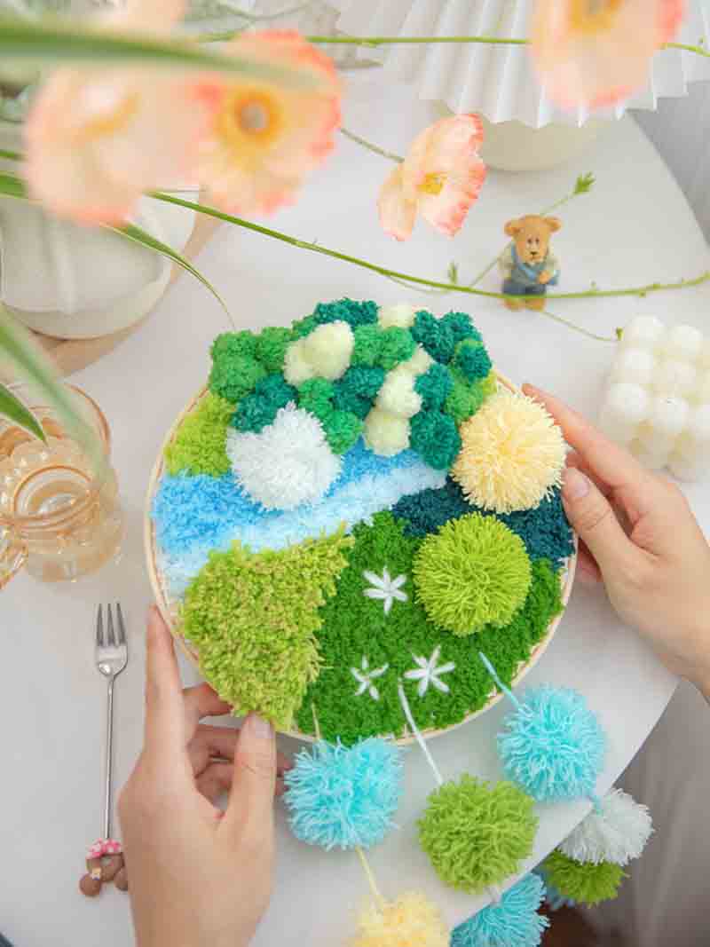 手芸キット 大人向け 手芸 手づくりキット ハンドメイド ハンドメイドキット 材料道具キット 動画サポート 刺繍枠 ニードル 糸 布セット 初心者向け 簡単さ 手軽さ 送料無料 staraba-plus-10001065 STARABAPLUS サンプル画像2