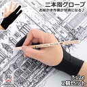 二本指グローブ 2本指 グローブ 手袋 絵描き お絵描き 製図 洗濯OK 触り心地 右利き 左効き 両用 手袋 2個セット 送料無料