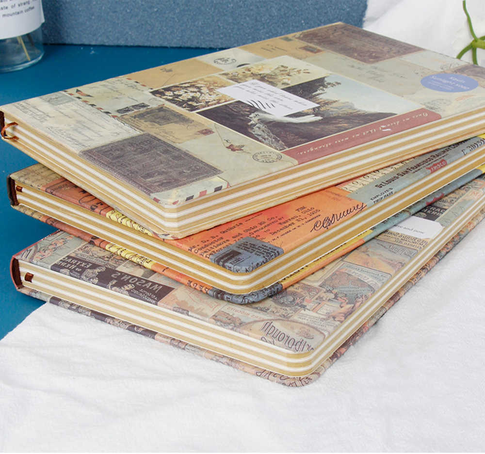 【全品対象 最大1,500円OFF】A5 ノート 北欧 レトロ 手帳 文房具 北欧 クラシカル 洋書 ノートブック デザイン ビジネス メモ シンプル 使いやすい 魅力 仕事 送料無料 3