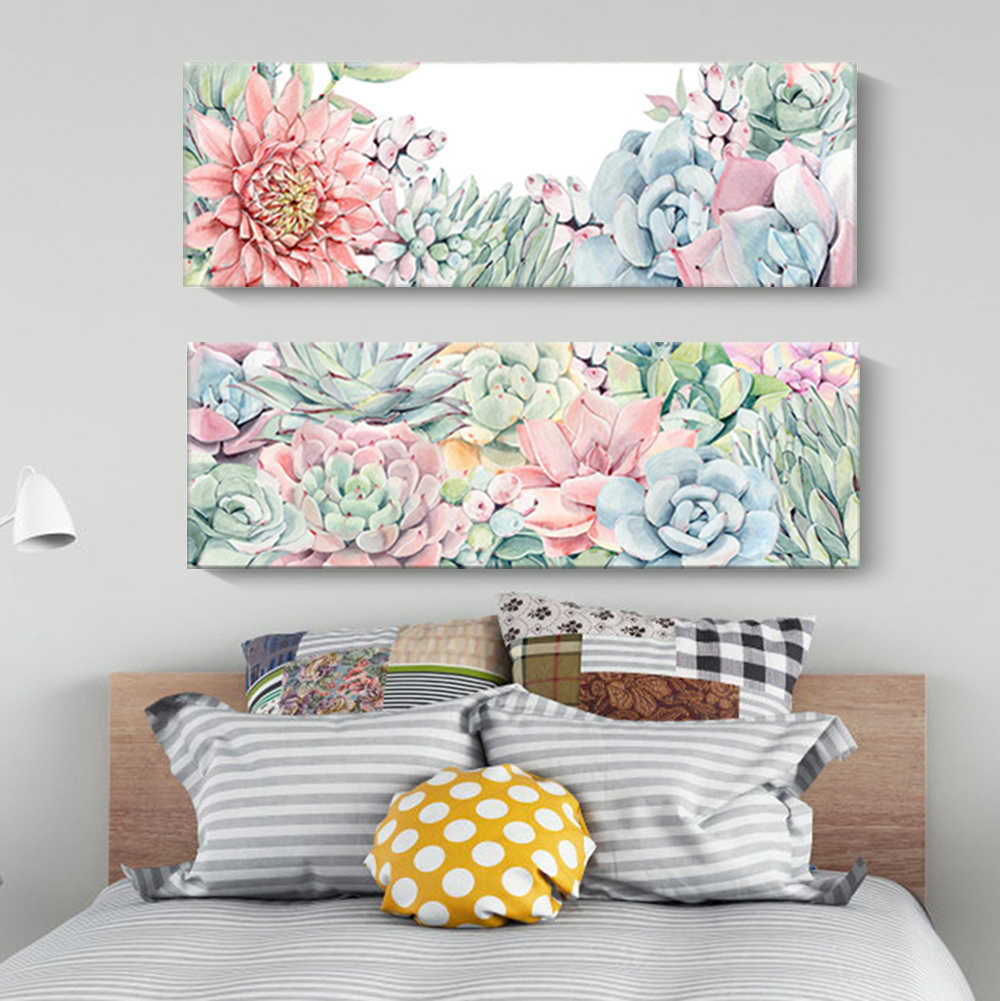Rakuten - 【6/4〜全品ポイント10倍！】ファブリック 絵画 インテリア 絵 アートフレーム 植物 人気30×90cm 壁掛け 壁絵 おしゃれ インテリアアート 玄関 リビング フレーム アートパネル リビング プレゼント モダン おしゃれ 飾る 送料無料