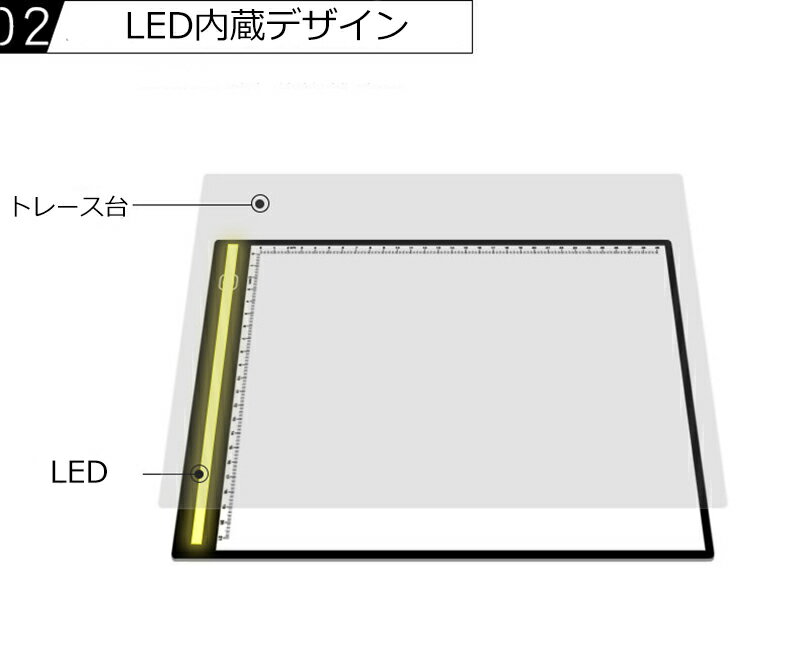 �ȥ졼���� A4 �饤�ȥ��åץܡ��� LED �ȥ졼���� Ķ���� ���뤵Ĵ�� �ե�å� ����� USB���� �߷� �ǥå��� ���饹�� ���� ����̵��