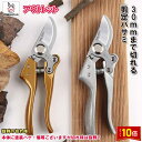 「エントリーでポイント10倍 」訳あり アウトレット 剪定ばさみ はさみ 30mm ハサミ 庭 ガーデン 園芸 枝切り 枝切りばさみ ロック 作業 庭木 送料無...