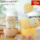 「エントリーでポイント10倍 」キッチンスポンジ かわいいスポンジ 替えスポンジ4個セット付き 女性 かわいい おしゃれ 引っ越し祝い 食器用 グラス用 鍋 フライパン用 台所用 お風呂 食器用スポンジ 台所スポンジ 食器 スポンジ ギフトに プレゼントに 送料無料