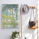 「エントリーでポイント10倍 」クロード モネ ポプラ並木 パネル 名画 絵画 40×60cmインテリア 油絵 風景画 壁掛け 装飾 オシャレ ホテル カフェ旅...