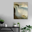 フレデリック・エドウィン・チャーチ ナイアガラの滝アメリカ側から 60cm×50cm 名画 絵画 インテリア 油絵 風景画 壁掛け オシャレ 装飾 ホテル カフ...