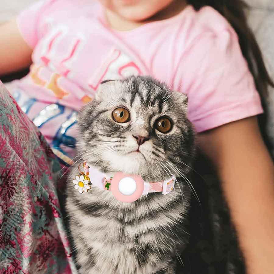 Airtag gps ペット 猫用首輪 追跡装置 エアタグ かわいい 首輪 安全首輪 犬猫 スマ...