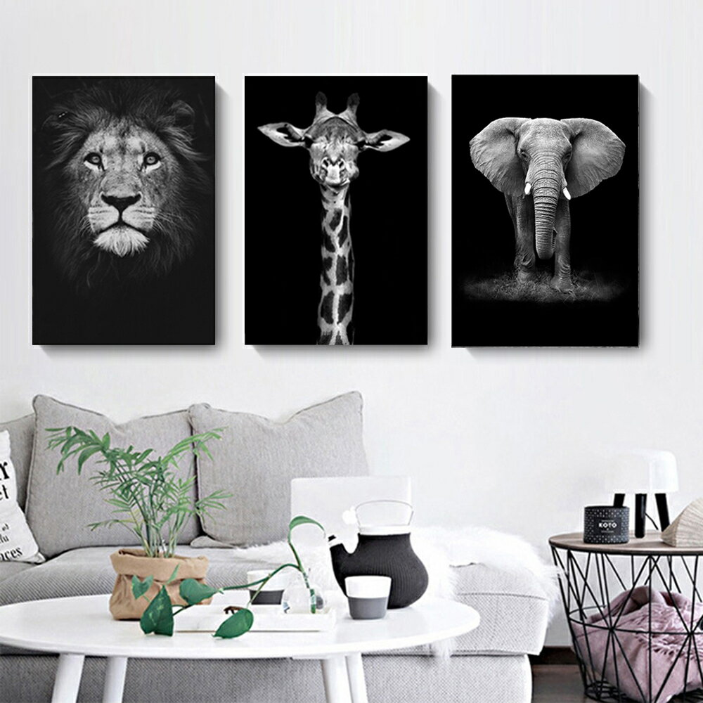 【最大1,500円OFF クーポン】 ファブリック 絵画 インテリア 絵 アートフレーム 動物 ライオン キリン 人気30×40cm 壁掛け 壁絵 おしゃれ インテリアアート 玄関 リビング フレーム アートパネル リビング プレゼント モダン おしゃれ 飾る 送料無料