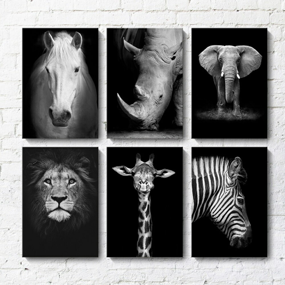 【最大1,500円OFF クーポン】 ファブリック 絵画 インテリア 絵 アートフレーム 動物 ライオン キリン 人気30×40cm 壁掛け 壁絵 おしゃれ インテリアアート 玄関 リビング フレーム アートパネル リビング プレゼント モダン おしゃれ 飾る 送料無料 3