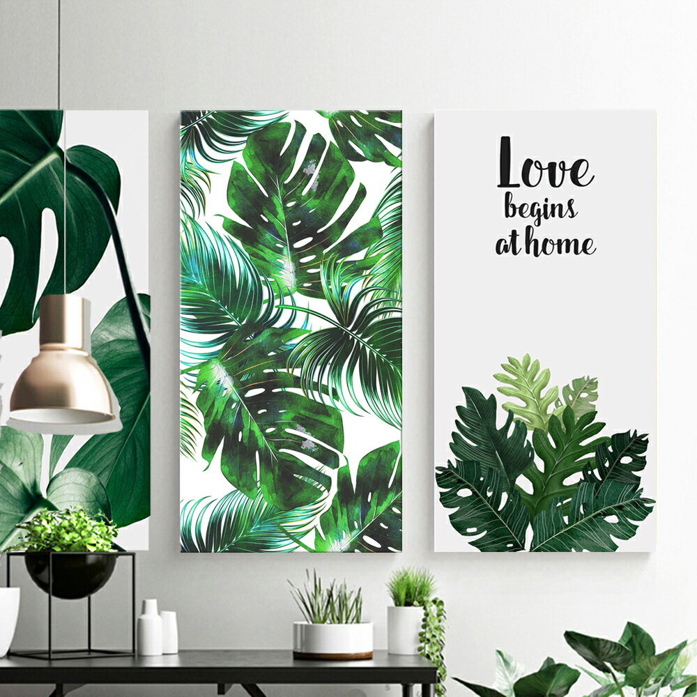 Rakuten - 【最大1,500円OFF クーポン】 ファブリック 3枚セット 絵画 インテリア 絵 アートフレーム 植物 人気30×60cm 壁掛け 壁絵 おしゃれ インテリアアート 玄関 リビング フレーム アートパネル リビング プレゼント モダン おしゃれ 飾る 送料無料
