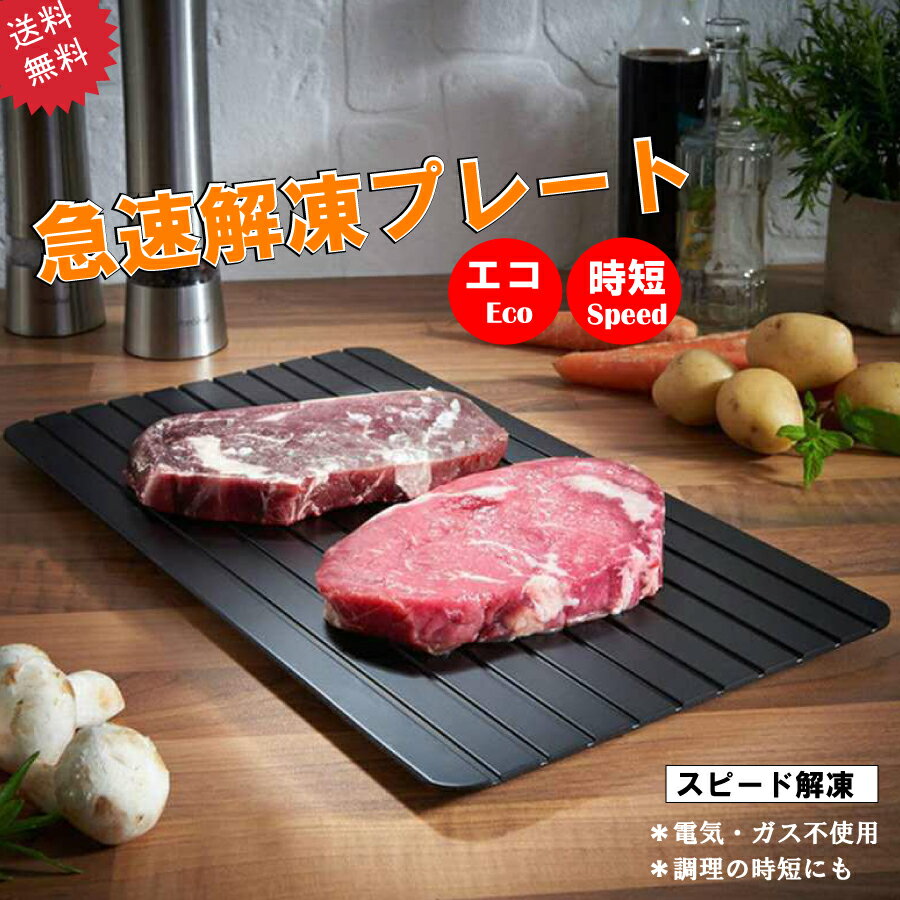 大還元クーポン 急速解凍 プレート 解凍 放熱 刺身 肉 冷凍食品 エコ 時短 送料無料