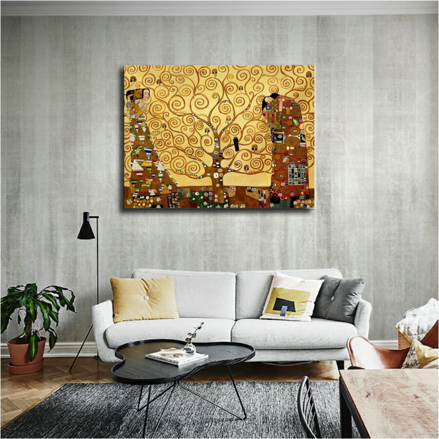 【最大1,500円OFF クーポン】 グスタフ クリムト 生命の樹 ファブリック パネル 名画 絵画 50cm×40cm インテリア ファブリック 人気 絵 壁掛け 装飾 ホテル カフェ 旅館 リビング オシャレ アートパネル プレゼント 送料無料