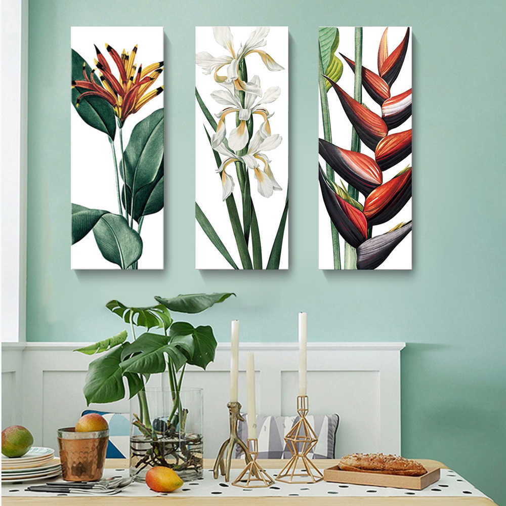 Rakuten - 【スーパーSALE★P10倍】 ファブリック 絵画 インテリア 絵 アートフレーム 植物 人気30×80cm 壁掛け 壁絵 おしゃれ インテリアアート 玄関 リビング フレーム アートパネル リビング プレゼント モダン おしゃれ 飾る 送料無料