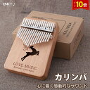 「エントリーでポイント10倍 」カリンバ ゆびピアノ 17キー指 ピアノ 親指ピアノ Kalimba 操作簡単 初心者向け アクセサリ付き 楽器 演奏 初心者 ...