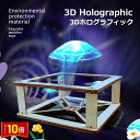 「エントリーでポイント10倍 」3Dホログラフィック 投影用動画必要 ディスプレイス おもしろい 携帯 スマホ 送料無料