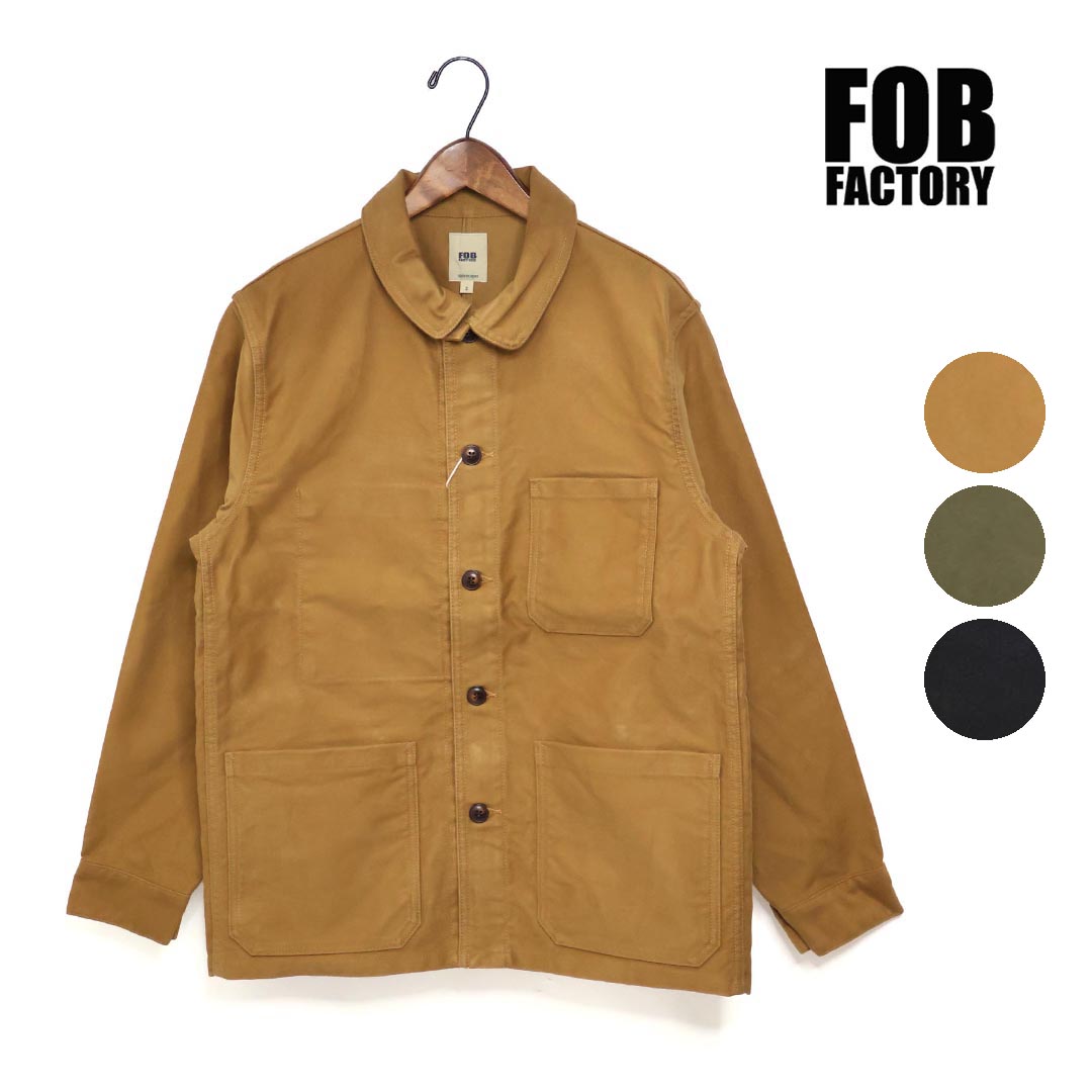 メンズ FOB FACTORY エフオービー ファクトリー FRENCH MOLESKIN JKT フレンチ モールスキン ジャケット 品番：F2373