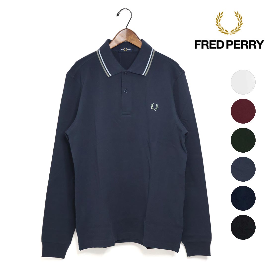 メンズ レディース FRED PERRY フレッドペリー The Fred Perry Shirt ワンポイントロゴ刺繍 ロングスリーブポロシャツ 品番:M36...