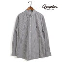 メンズ Gymphlex ジムフレックス 長袖ストライプボタンダウンシャツ 品番:GY-B0196MGS