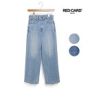 レディース RED CARD TOKYO レッドカードトーキョー Slogan スローガン 【Aero Jeans】速乾 ルーズ ストレート デニム パンツ 品...