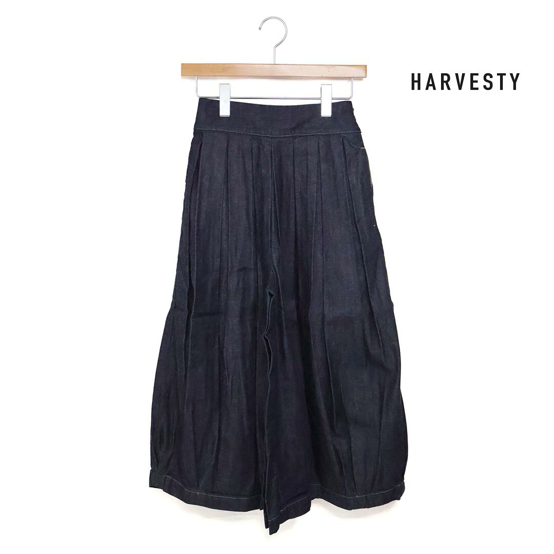 レディース HARVESTY ハーベスティ DENIM CIRCUS CULOTTES サーカスキュロット 8oz DENIM デニム パンツ 品番：A22602