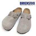 ☆【SALE】レディース メンズ BIRKENSTOCK ビルケンシュトック Boston ボストン スエード エンボス 1027060(幅狭) 1027040(幅広) 日本正規店【30%OFF】