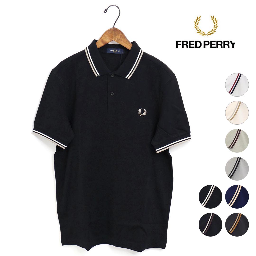メンズ レディース FRED PERRY フレッドペリー ライン入り鹿の子ポロシャツ 品番:M3600