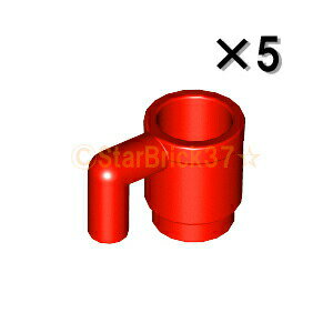 レゴ 食器 パーツ カップ レッド[5個セット] LEGO ばら売り