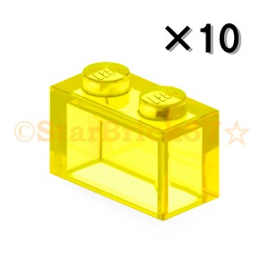 레고 부품 블록 1 × 2 트랜스 옐로우 [10 개 세트] LEGO 장미 판매