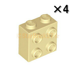 レゴ[LEGO]パーツのブロック1×2×1 2/3[1方向スタッド]タンの4個セットです。レゴ[LEGO]パーツのブロック1×2×1 2/3[1方向スタッド]のタンです。