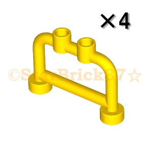 レゴ[LEGO]パーツのバー1×4×2[上部スタッド有]イエローの4個セットです。レゴ[LEGO]パーツのバー1×4×2[上部スタッド有]のイエローです。