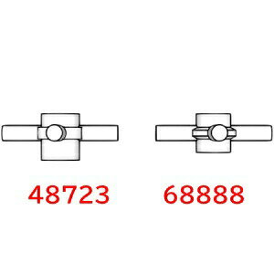 レゴ テクニック パーツ テクニック車軸コネクター[ハブとバー4つ付] レディシュブラウン[2個セット] LEGO ばら売り