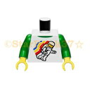 レゴ パーツ ミニフィグトルソー クラシックスペースミニフィグ柄 LEGO ばら売り