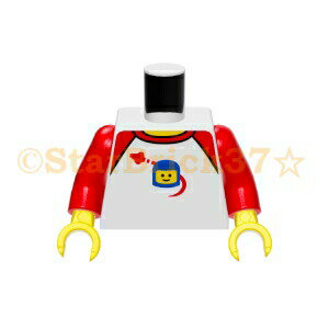 レゴ パーツ ミニフィグトルソー クラシックスペースヘルメット柄 LEGO ばら売り