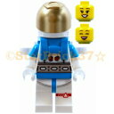 レゴ シティミニフィグ 月面探査宇宙飛行士の女性-ホワイト/ダークアジュールスーツ 60350 LEGO ばら売り