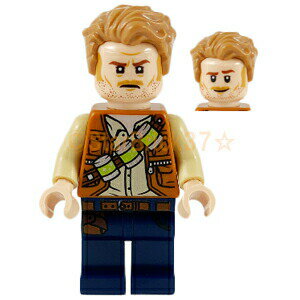 楽天市場 レゴ ジュラシックワールドミニフィグ オーウェン グレイディ Etc Lego ばら売り Starbrick37楽天市場店