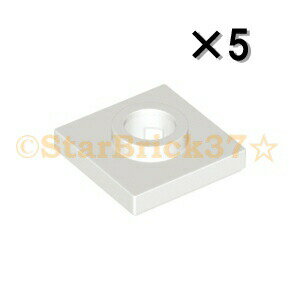 レゴ[LEGO]パーツのタイル2×2[中央穴有]ホワイトの5個セットです。レゴ[LEGO]パーツのタイル2×2[中央穴有]のホワイトです。