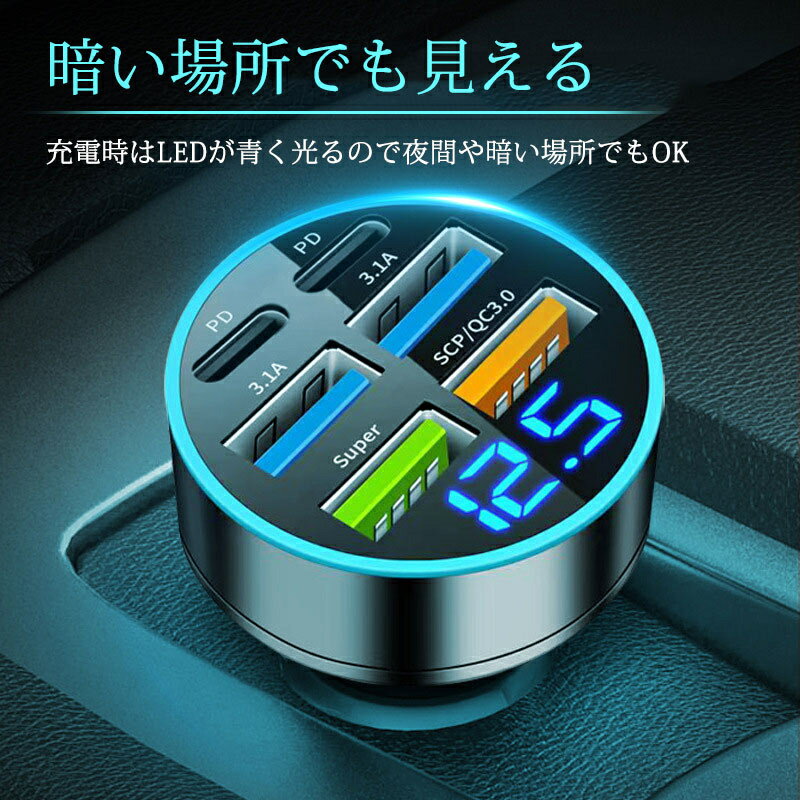 ����̵�� �������㡼���㡼 pd �����������å� ���Ŵ� ���� PD 20W QC3.0 USB 6�ݡ��ȵ�®���� ���ޥ۽��� QC3.0 12V/24V ��