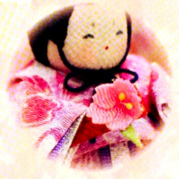 [SS] 雛人形 ひな人形 かわいい 京都 ちりめん製 [ぷりてぃ舞桜 ぽんぽん兎雛] 1-859 [リュウコドウ 龍虎堂 コンパクト飾り 初節句 可愛い おしゃれ 雛小物 ピンク]