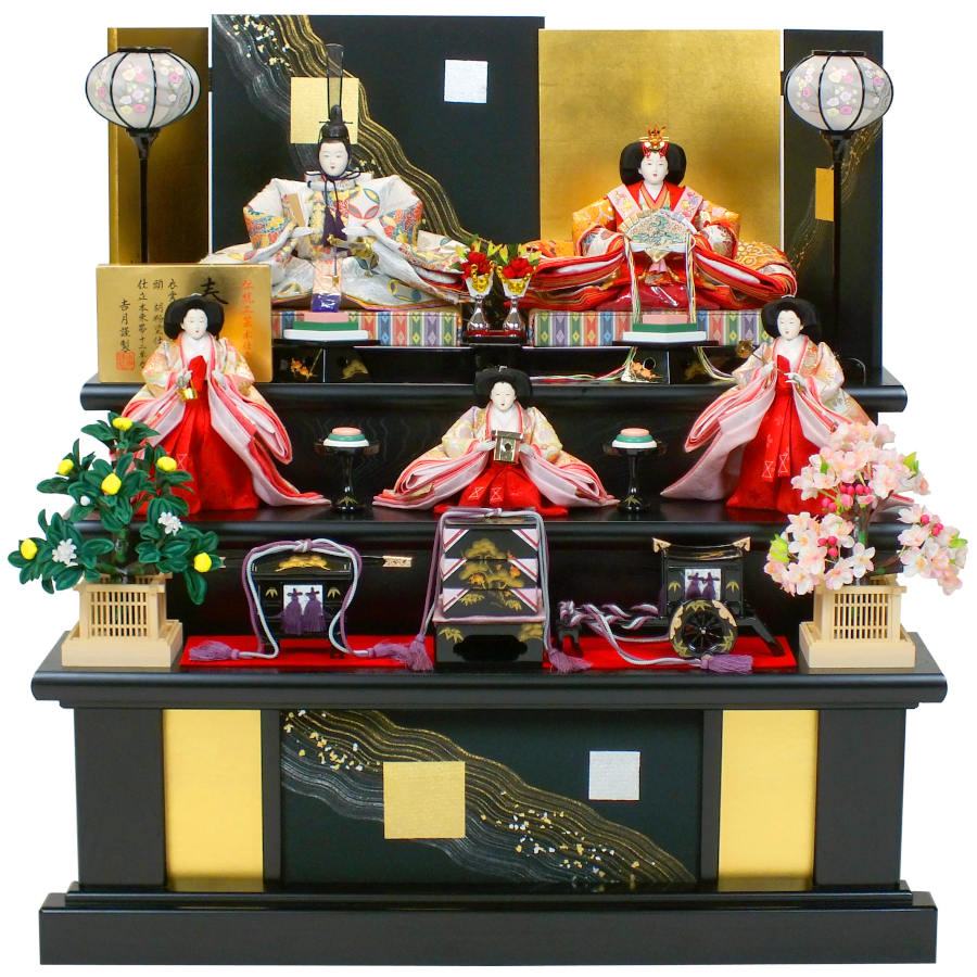 楽天市場】90cm(三段飾り|雛人形):雛祭り・端午の節句 楽天市場】90cm(三段飾り|雛人形):雛祭り・端午の節句