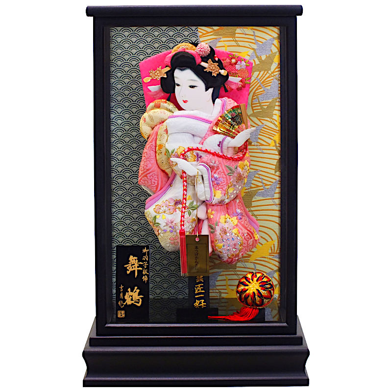 [30]羽子板 ケース入り 押絵羽子板 [舞鶴] 10号 [KGCH10-30] ケース飾り [初正月 初節句 お祝い 女の子 コンパクト飾り]のサムネイル
