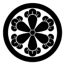 家紋 丸に六つ丁子