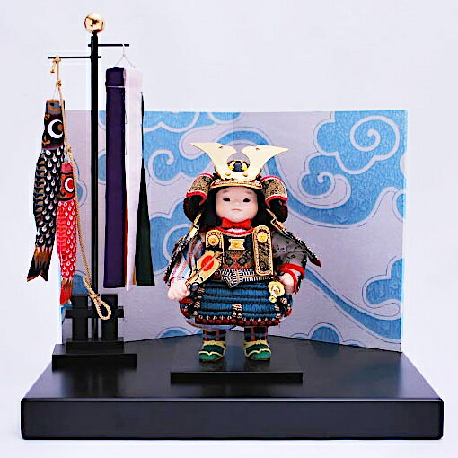 [ポイント5倍] 五月人形 木目込み 幸一光 子供大将 [海] YaekoProject 5812 [コンパクト 5月人形 兜 鎧 初節句 端午の節句]