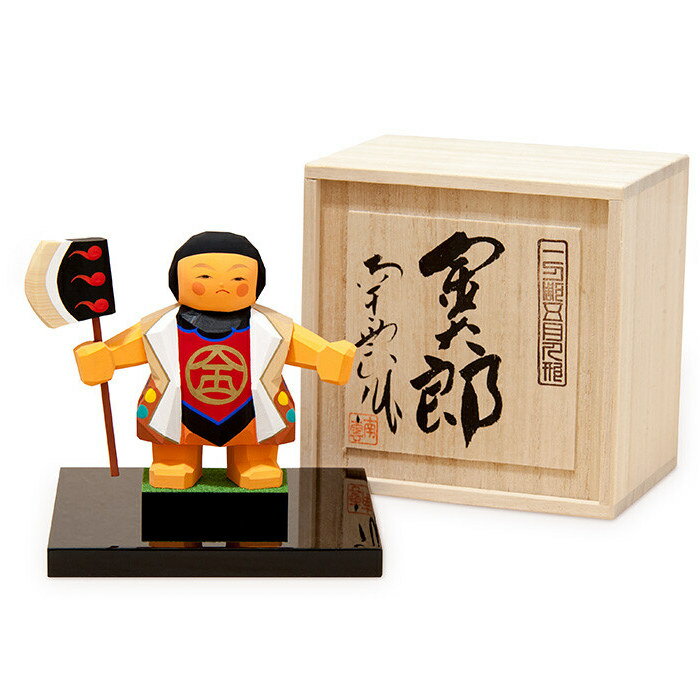 五月人形 木製 木彫り 南雲作 [金太郎] NU-508 [コンパクト おしゃれ 初節句 皐月人形 節句人形]