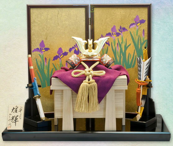 [名前札付] 五月人形 木製 木彫り人形 一刀彫 南雲 「煌輝」 NU-543