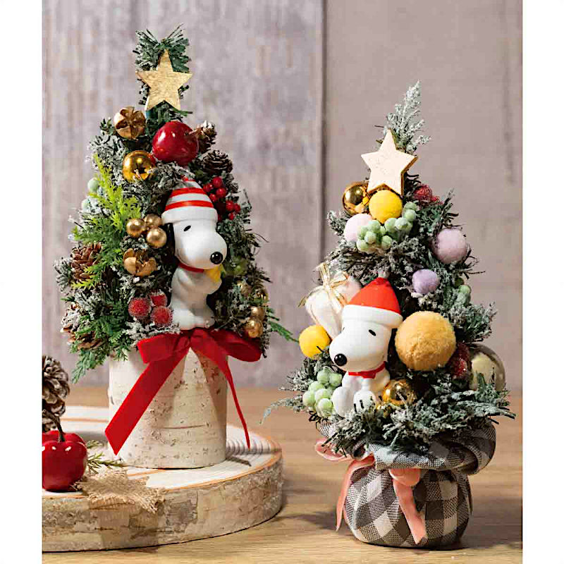 [XSS]クリスマスツリー ミニ [スヌーピー] [レッド/ピンク] [SE28-70-5] 高さ24cm [卓上 雑貨 北欧 置物 灯り 玄関 飾り インテリア オブジェ デコレーション パーティー グッズ 雪だるま トナ…