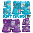 BETONES ビトーンズ BANDANA バンダナ ペイズリー メンズ インナー 下着 ボーダー柄 ナイトウェア ボクサーパンツ フリーサイズ 吸汗 速乾 プリント シームレス 立体成型 蒸れない タグレス お…