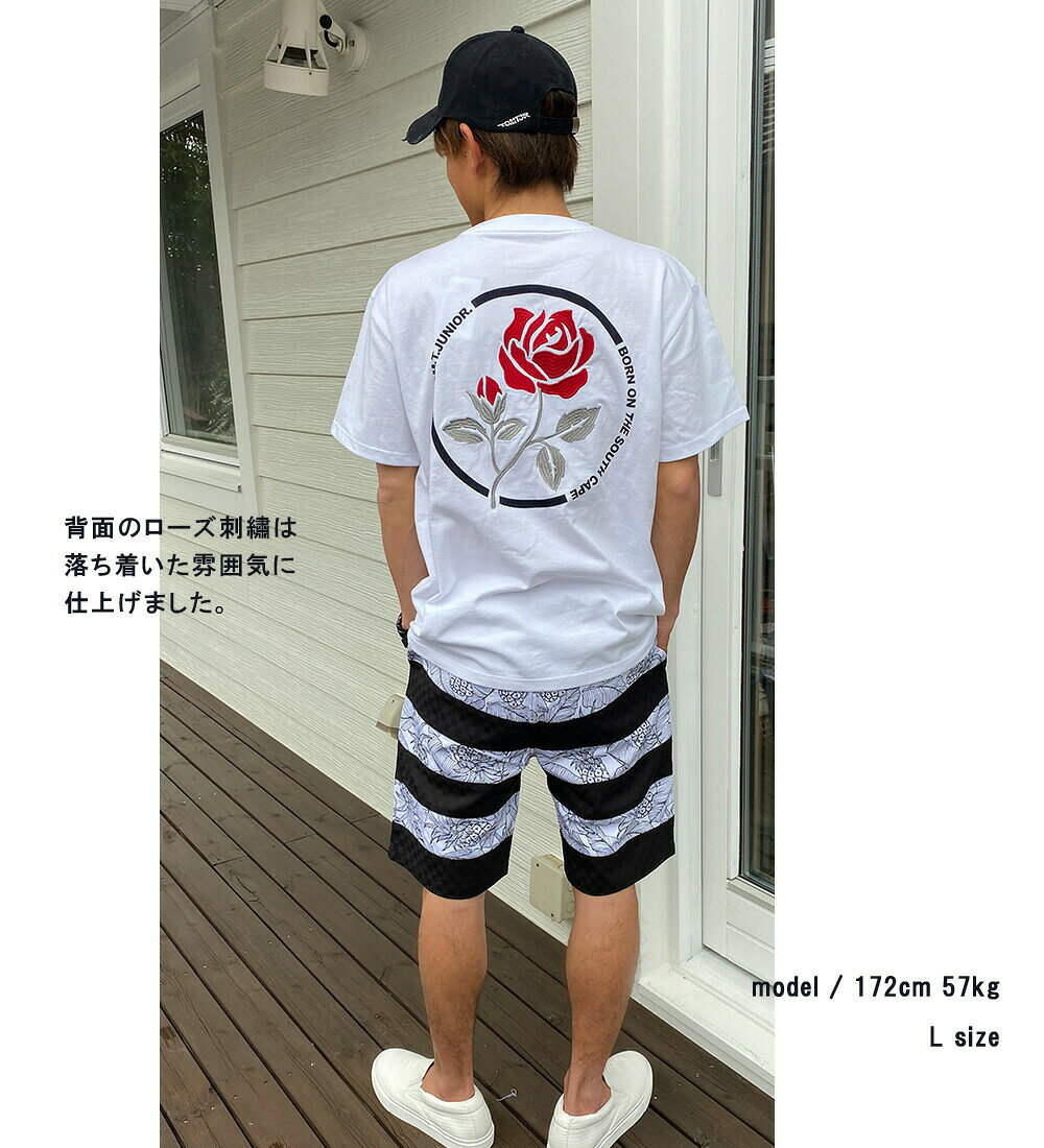 【SALE】 トムティージュニア Tシャツ ばら バラ 刺繍 送料無料 ポケットT メンズ ...