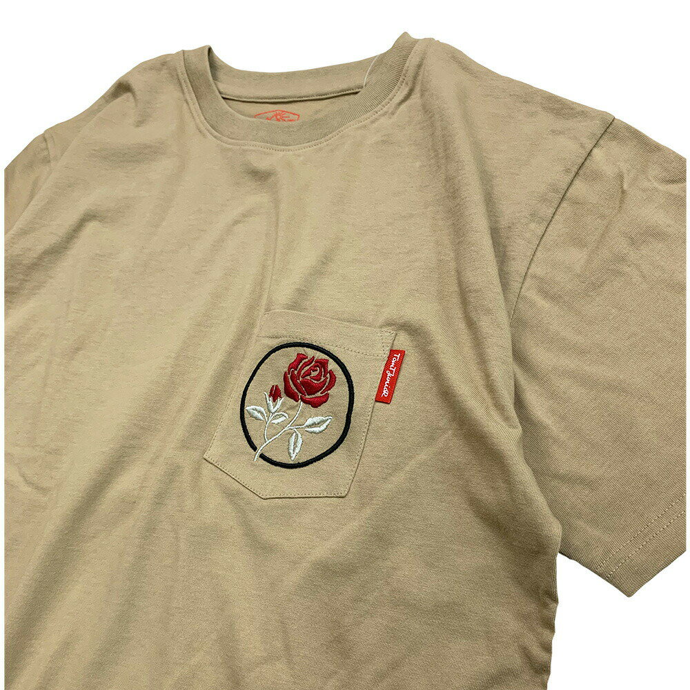【SALE】 トムティージュニア Tシャツ ばら バラ 刺繍 送料無料 ポケットT メンズ ...